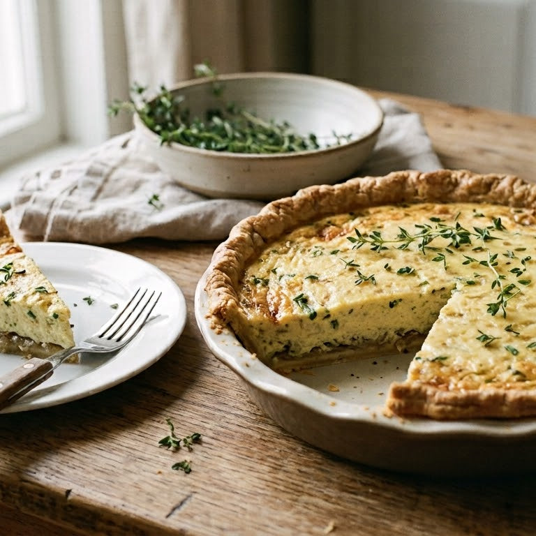 Onion Cheese Quiche