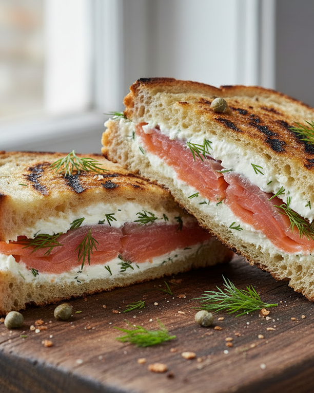 Smoked Salmon & Garlic Cream