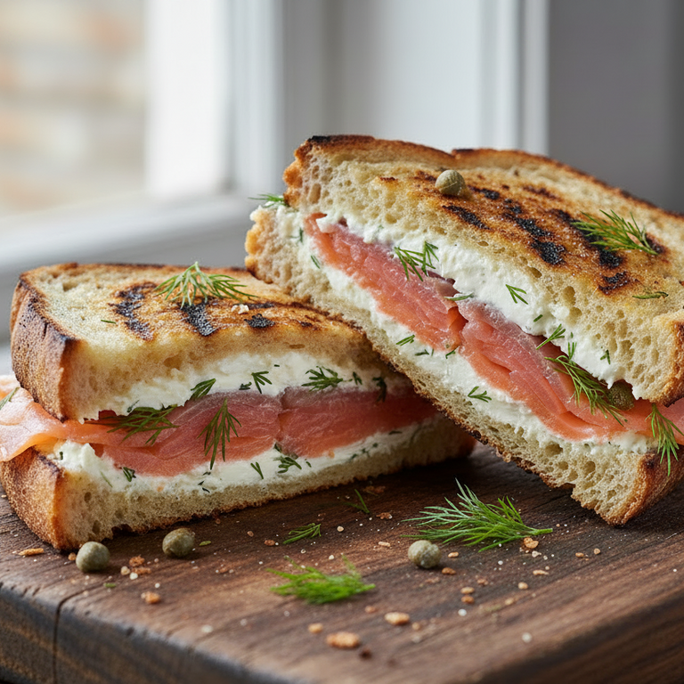 Smoked Salmon & Garlic Cream