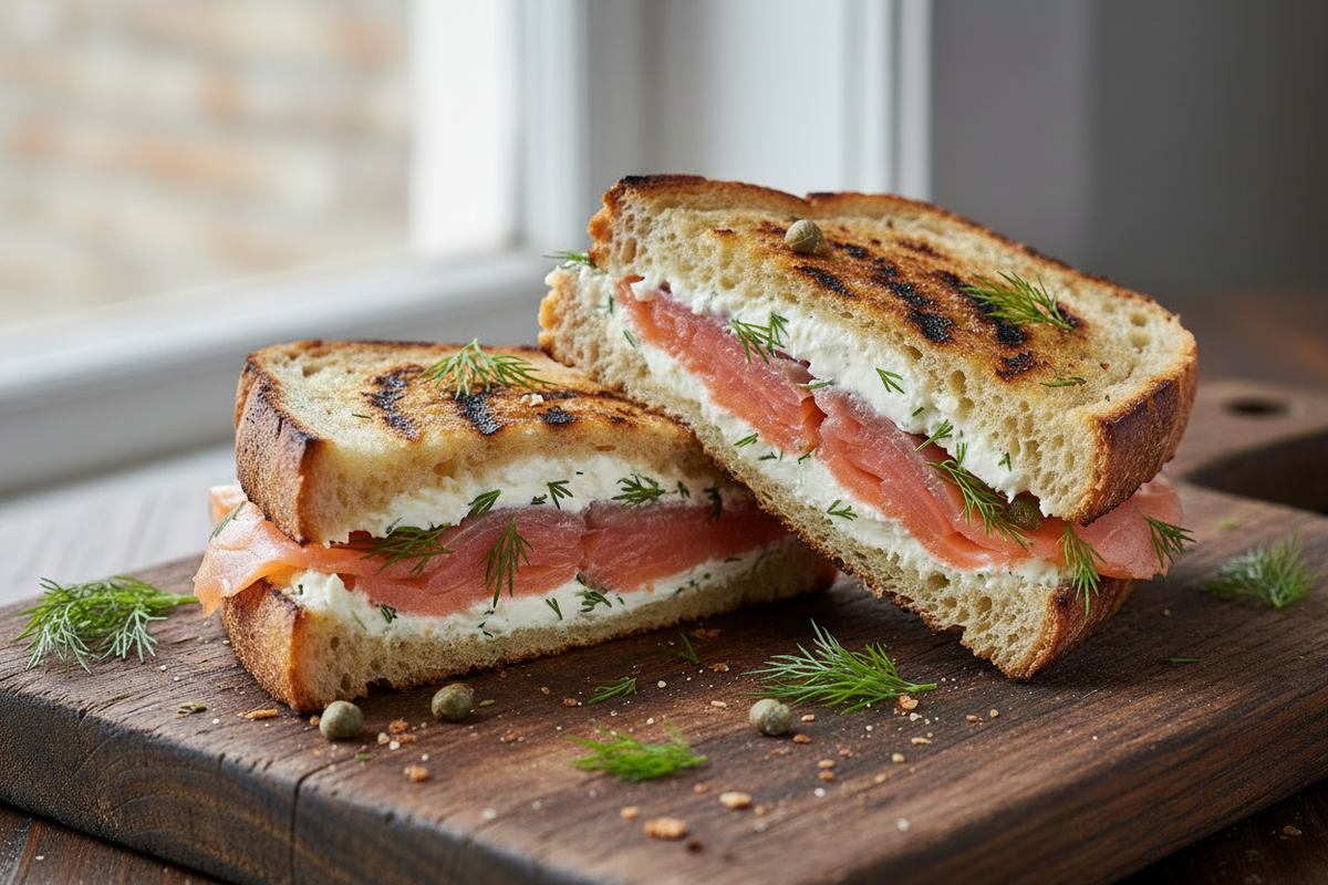 Smoked Salmon & Garlic Cream